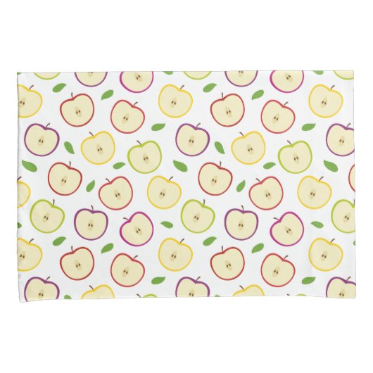 Cute Colorful Apple Pattern Kussensloop (Voorkant-Rechts)
