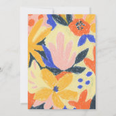 Cute Colorful Artsy Abstract Botanisch Baby shower Kaart (Achterkant)