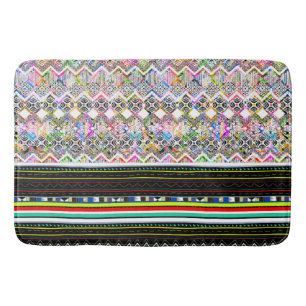 Cute colorful aztec tribal patronen badmat