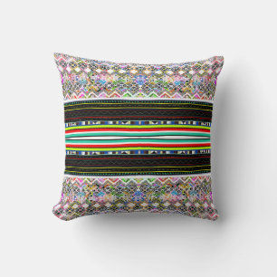 Cute colorful aztec tribal patronen kussen