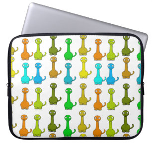 Cute Colorful Baby Dinosaurs design Laptop Sleeve