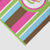 Cute Colorful Bakery Macaroons Fun Stripe Favor Tissuepapier (Detail)