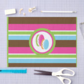 Cute Colorful Bakery Macaroons Fun Stripe Favor Tissuepapier (Craft)