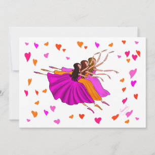 Cute Colorful Ballerinas Dancing and Jumping