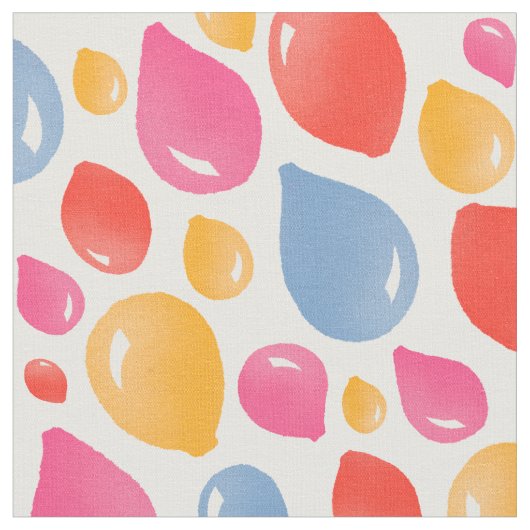 Cute Colorful Balloon Pattern Kinder Stof (Close Up)