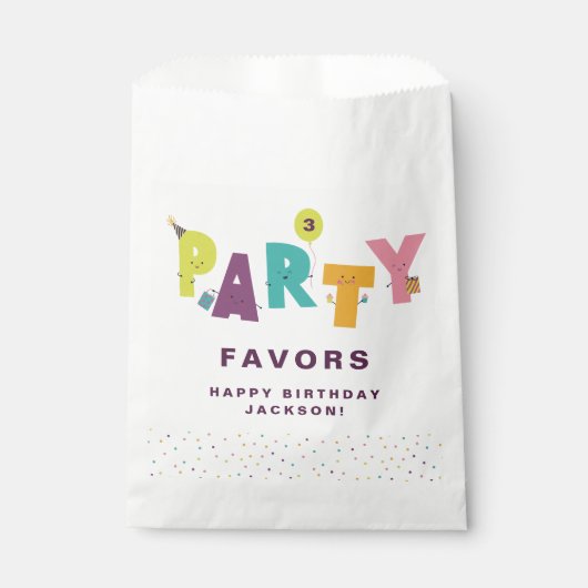 Cute Colorful Bedankzakje (Voorkant)