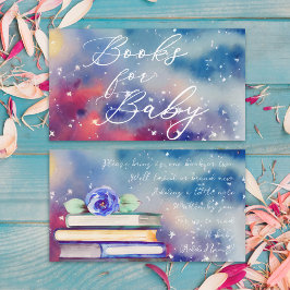 Cute Colorful Blue Roos Waterverf Books for Baby Informatiekaartje