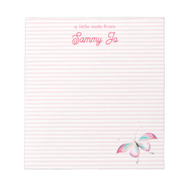 Cute Colorful Bohemian Butterfly Notitieblok