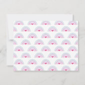 Cute Colorful Boho Rainbow Girls Stationery Notitiekaartje (Achterkant)