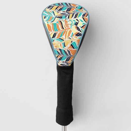 Cute colorful boho vertrekt patroon golfheadcover (Voorkant)