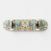 Cute colorful boho vertrekt patroon persoonlijk skateboard (Horizontaal)