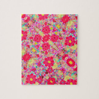 Cute colorful bright flowers legpuzzel