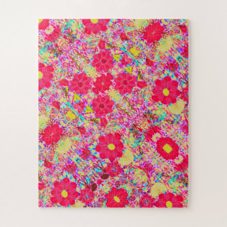 Cute colorful bright flowers legpuzzel