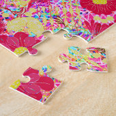 Cute colorful bright flowers legpuzzel (Zijkant)