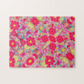 Cute colorful bright flowers legpuzzel (Horizontaal)