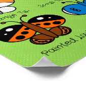 Cute Colorful British Butterfly Poster (Hoek)