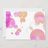 Cute Colorful Bubbles Chalkboard Girly Photo Bedankkaart (Achterkant)