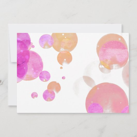 Cute Colorful Bubbles Chalkboard Girly Photo Bedankkaart (Achterkant)