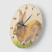 Cute colorful Bunny tekening Grote Klok (Hoek)