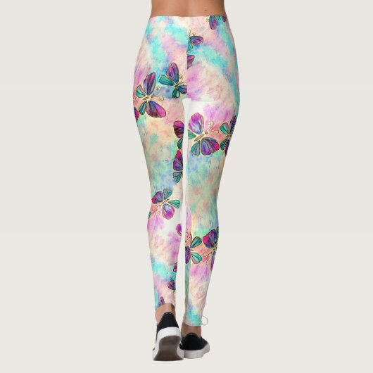 Cute Colorful Butterflies 8 - Leggings (Achterkant)