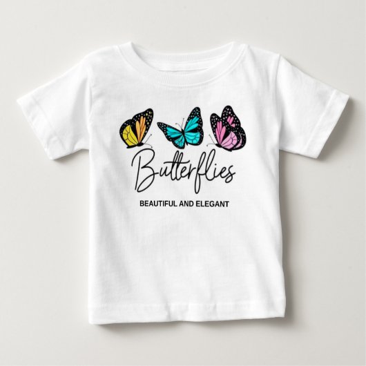 Cute Colorful Butterfly Birthday Girl Customizable (Voorkant)