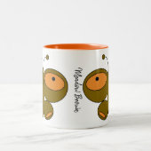 Cute Colorful Butterfly Mok - Meadow Brown (Center)