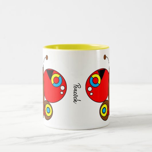 Cute Colorful Butterfly Mok - Peacock (Center)