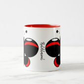 Cute Colorful Butterfly Mok - Red Admiral (Center)