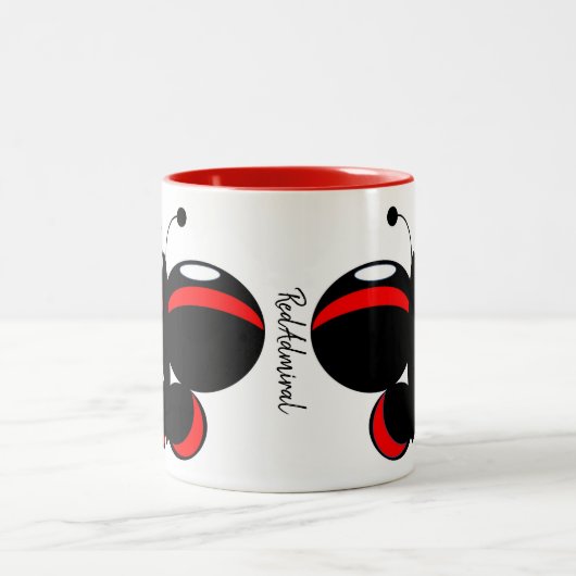 Cute Colorful Butterfly Mok - Red Admiral (Center)