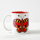 Cute Colorful Butterfly Mok - Small Tortoiseshel (Links)