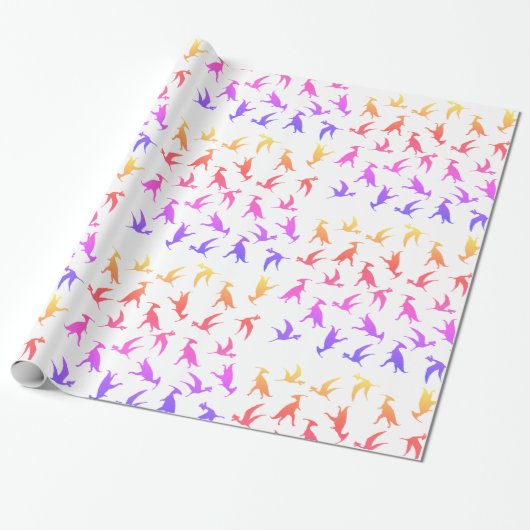 Cute Colorful Cadeaupapier (Uitgerold)