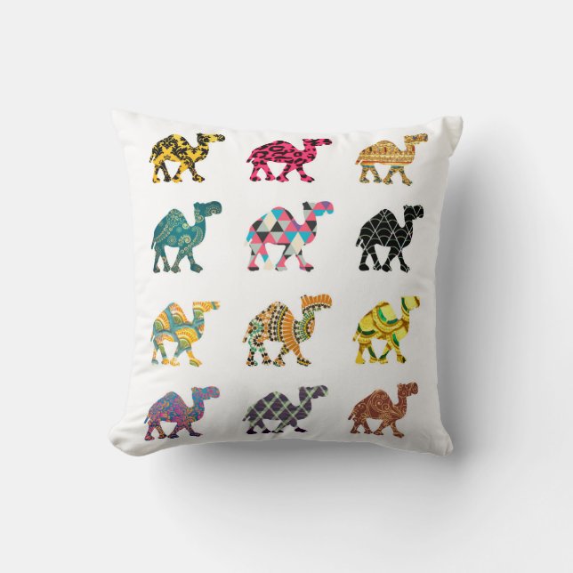 Cute colorful camel design kussen (Voorkant)