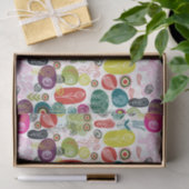 Cute Colorful Cartoon Childlike Floral Pattern Tissuepapier (Geschenk)