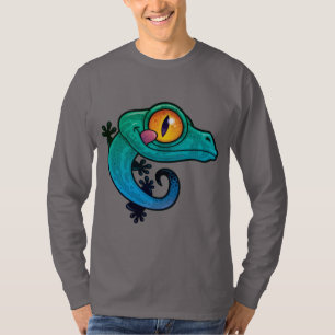 Cute Colorful Cartoon Gecko T-shirt