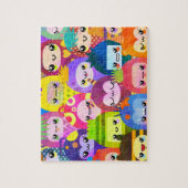 Cute Colorful Cartoon People Characters Legpuzzel (Verticaal)