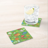 Cute Colorful Cartoon Speech Bubbles Kartonnen Onderzetters (Insitu)
