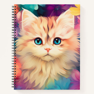Cute Colorful Cat Notitieboek