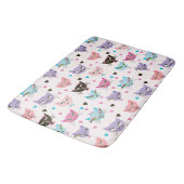 Cute Colorful Cats Badmat (Gekanteld)