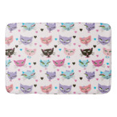 Cute Colorful Cats Badmat (Voorkant)