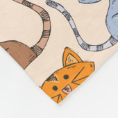Cute Colorful Cats Fleece Blanket (Hoek)