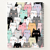Cute Colorful Cats Notitieboek (Achterkant)
