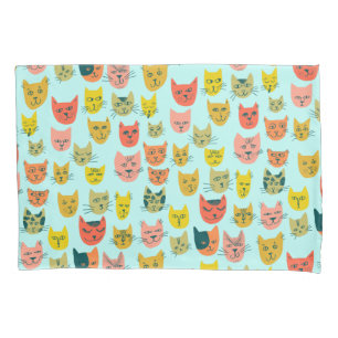 Cute Colorful Cats Pattern Kussensloop