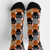 Cute Colorful Cats Pattern Sokken (Top)