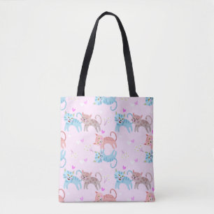 Cute Colorful Cats Tote Bag