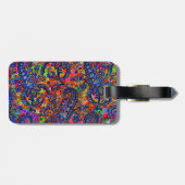 Cute colorful chakra patroon checkbook bagagelabel (Achterkant horizontaal)