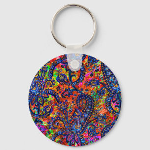 Cute colorful chakra patroon checkbook sleutelhanger