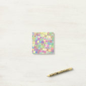 Cute Colorful Chalk Squares #2 Post-it® Notes (Op bureau)