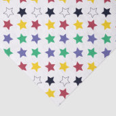 Cute Colorful Cheerful Happy Festive Star Pattern Tissuepapier (Detail)