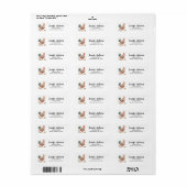 Cute Colorful Chicken Fun Address Etiket (Full Sheet)