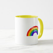 Cute Colorful Choose Joy Inspirerend Rainbow Mok (Voorkant rechts)